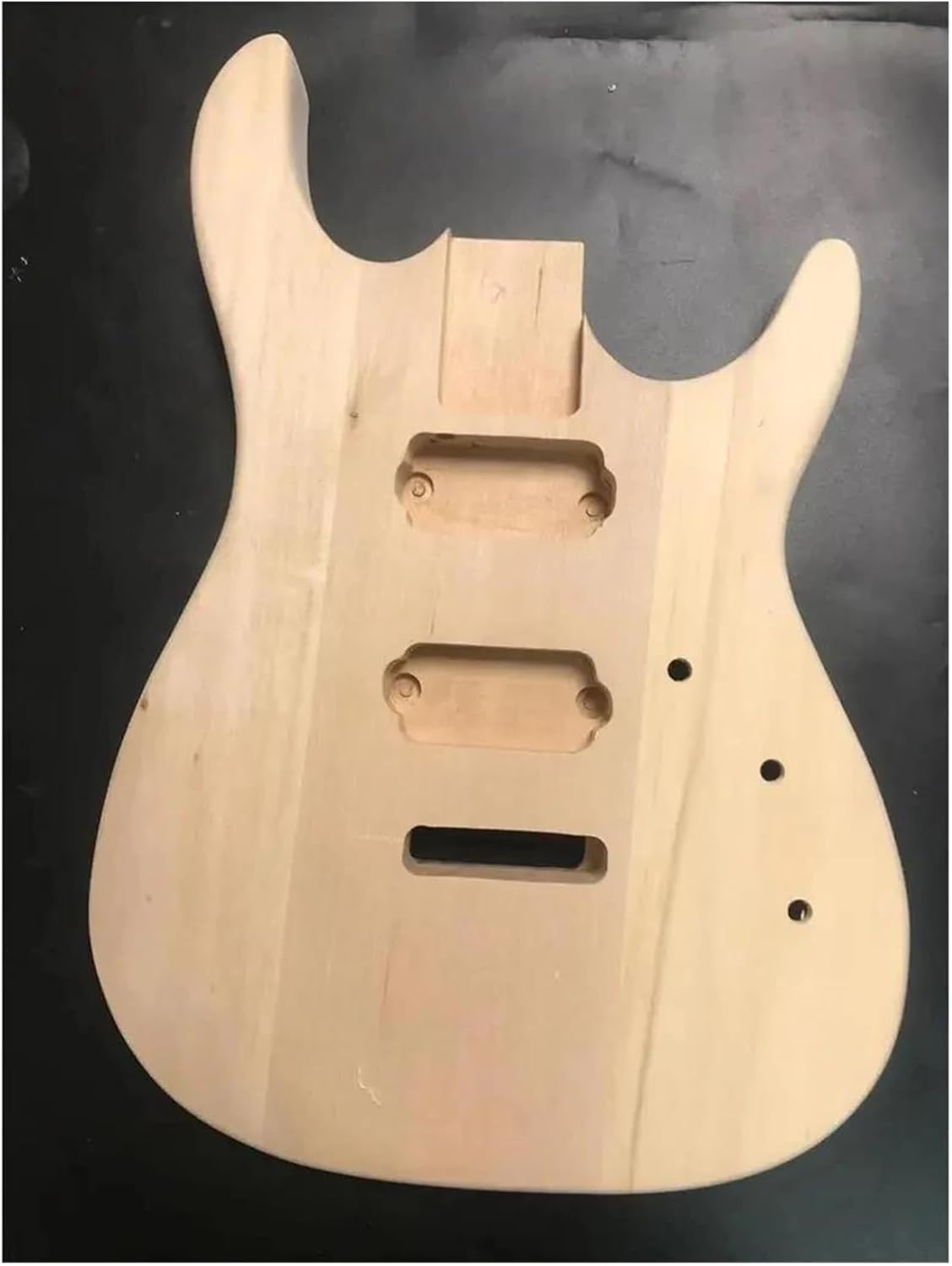 Guitar Body Guitar Replacement Parts Unfinished DIY Electric Guitar Including Guitar Neck and Guitar Body Set