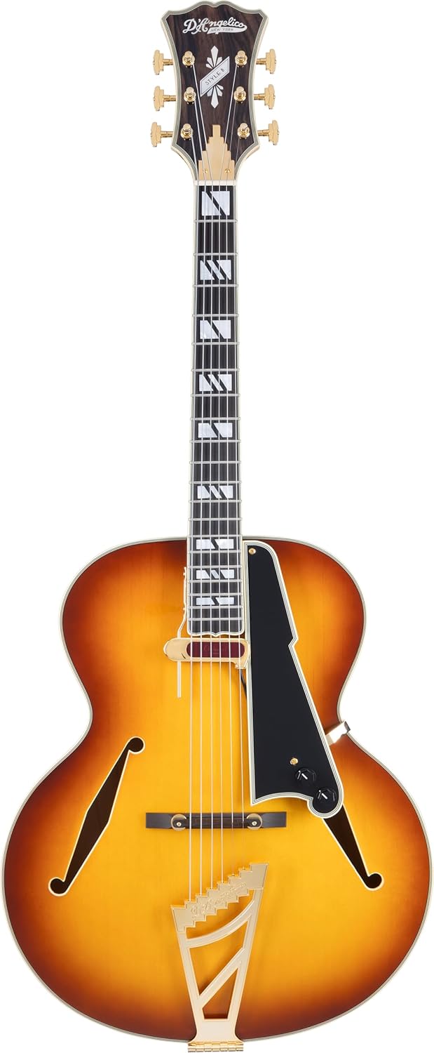 D'Angelico Excel Style B Hollowbody Electric Guitar - Dark Iced Tea Burst