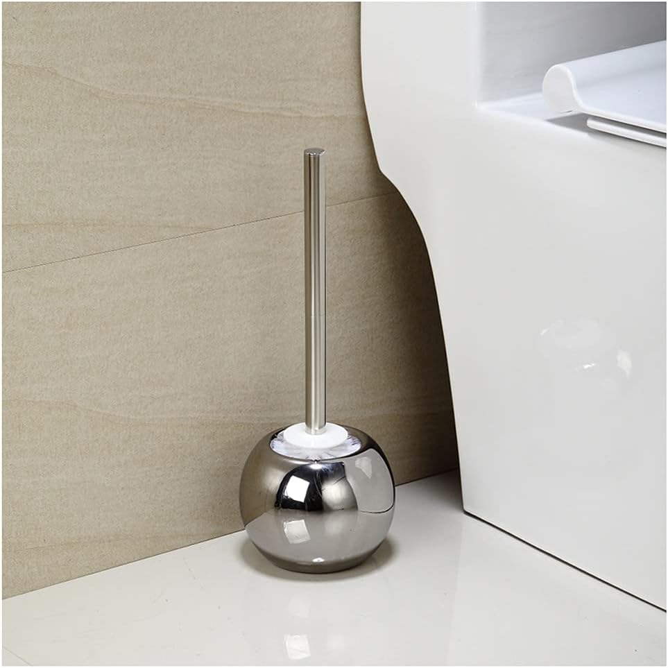 Toilet Brush Toilet Brush Holder Household Ceramic Toilet Bowl Brush Bathroom Soft Hair Cleaning Brush Round Floor Toilet Cleaning Brushs Set Toilet Accessories (Color : C)