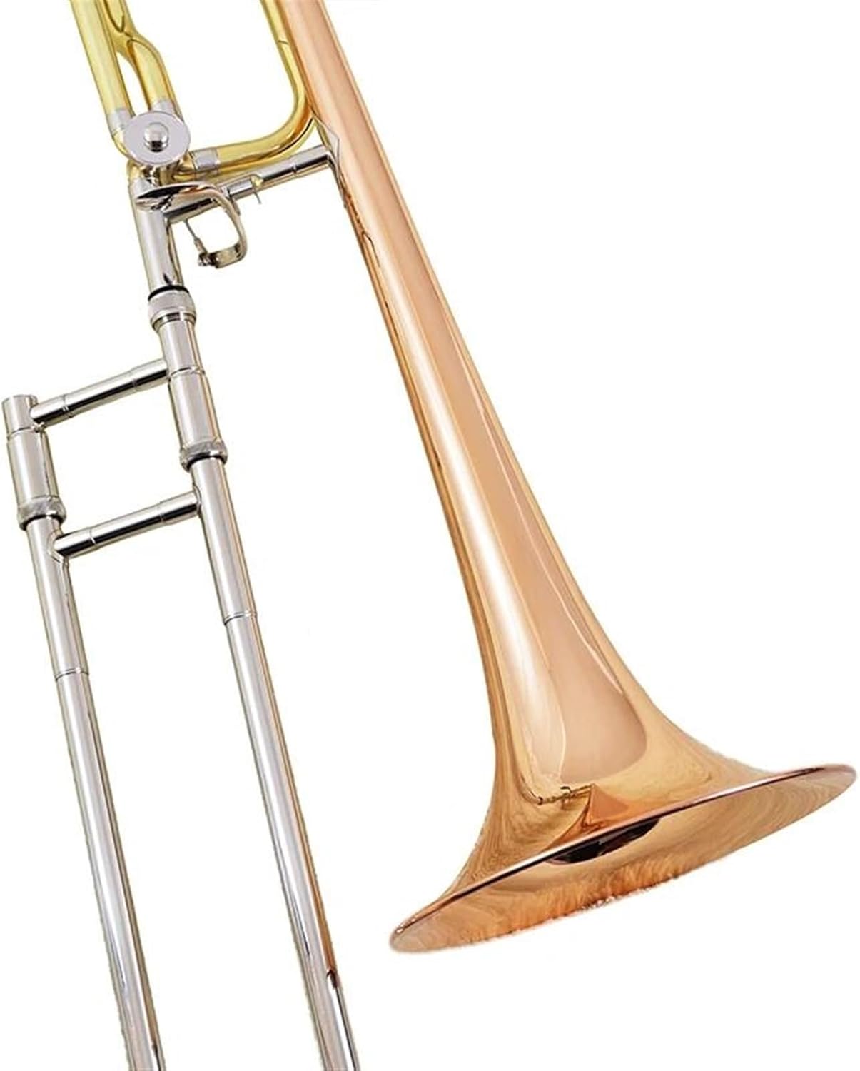 Professionals euphonium B Flat F Attachment Tenor Trombones Musical Instruments With Case Mouthpiece Yellow Brass Body(Silver plated)