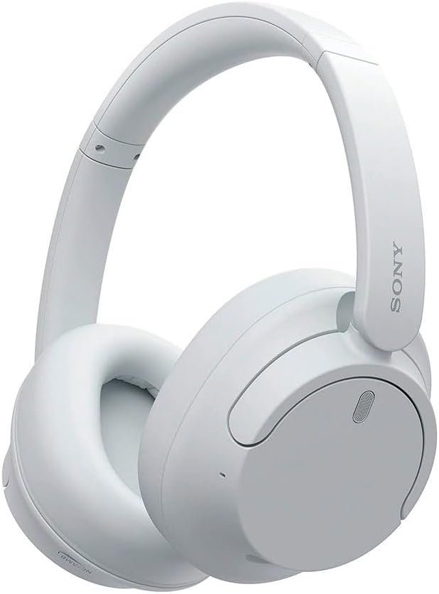 Sony WH-CH720NW Noise Canceling Wireless Bluetooth Headphones - Built-in Microphone - up to 35 Hours Battery Life and Quick Charge - Matte White