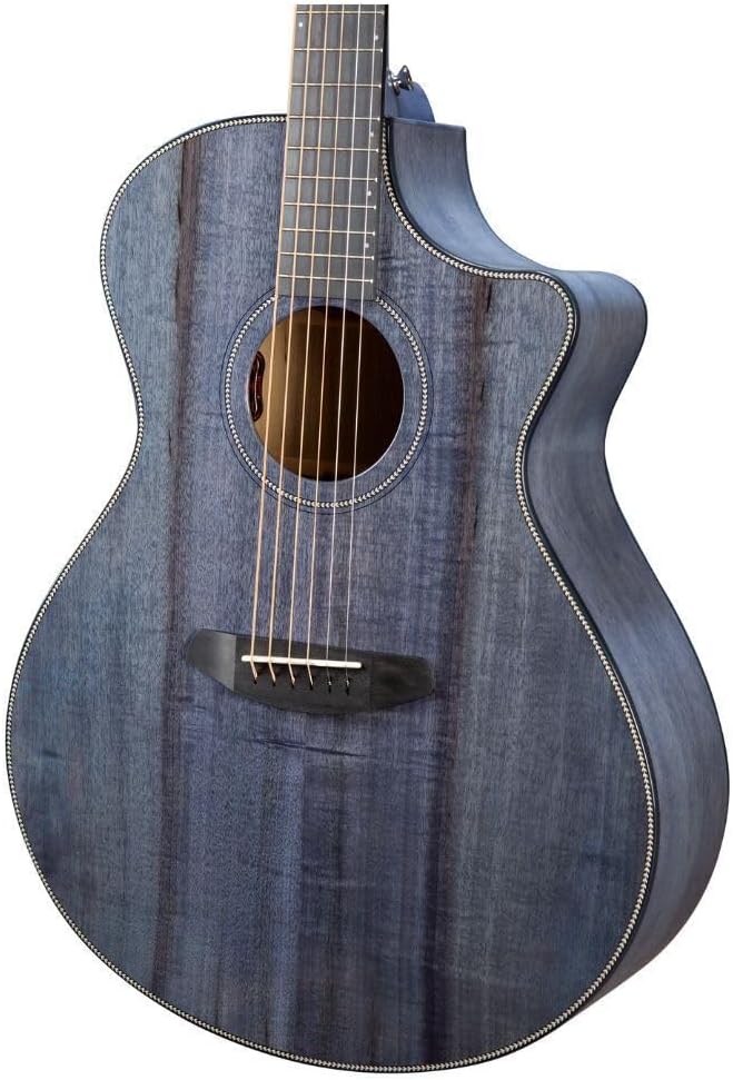 Breedlove Oregon Concerto Stormy Night CE Myrtlewood 6-String Right-Handed Acoustic Electric Guitar with Maple Neck and African Ebony Fingerboard