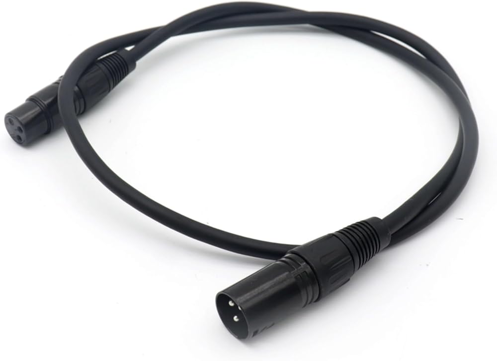 XLR Microphone Cable 6 Feet Oxygen-Free Copper (OFC) Male to Female Cord Mic Cord Speaker(5m)