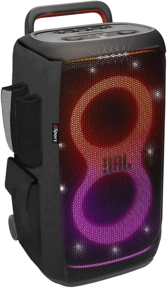 JBL PARTYBOX 520 Portable Party Speaker Bundle with gSport Cargo Sleeve (Black)