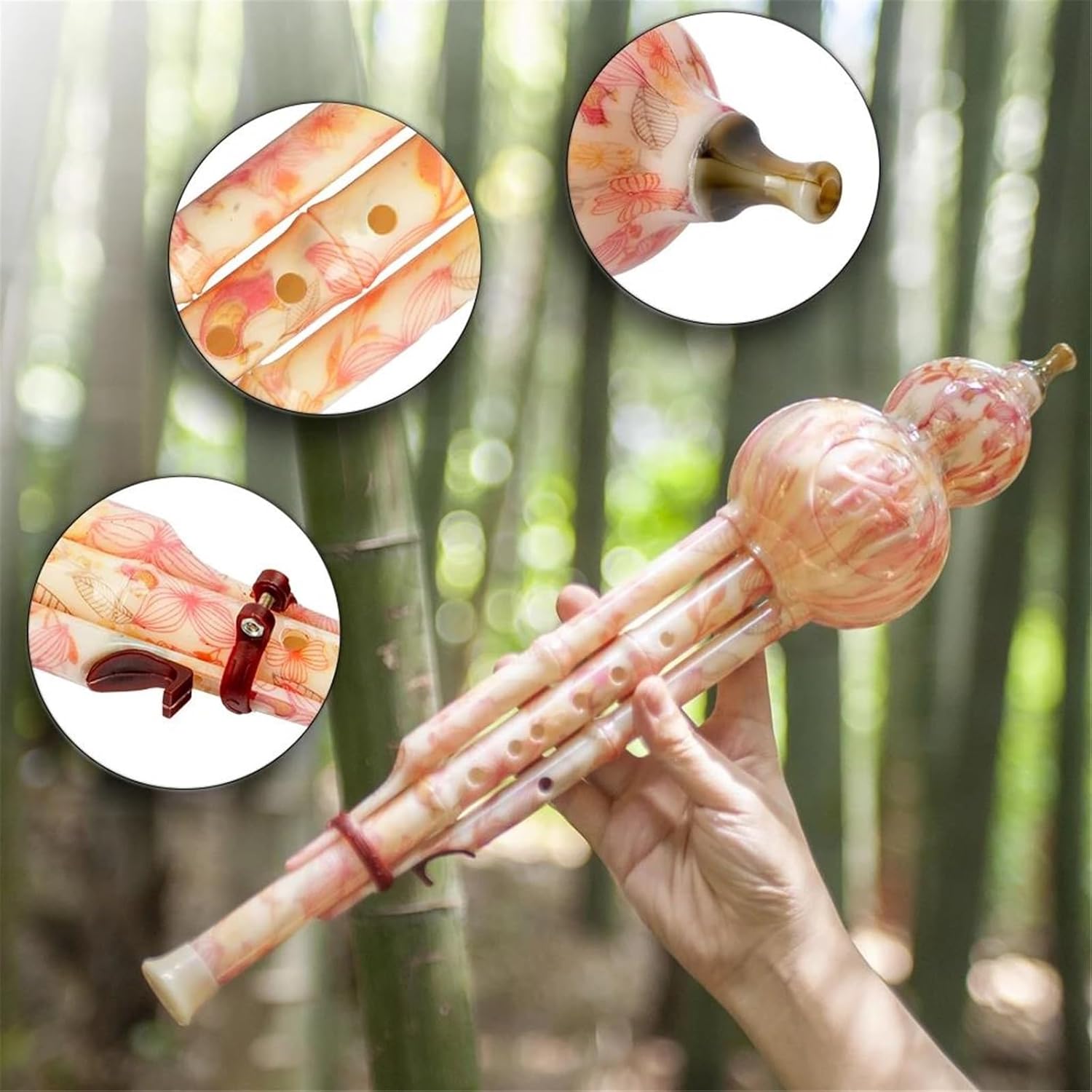 Hulusi Flute Chinese Instrument Octaves Hulusi Flute Woodwind Hulusi Flute With Case