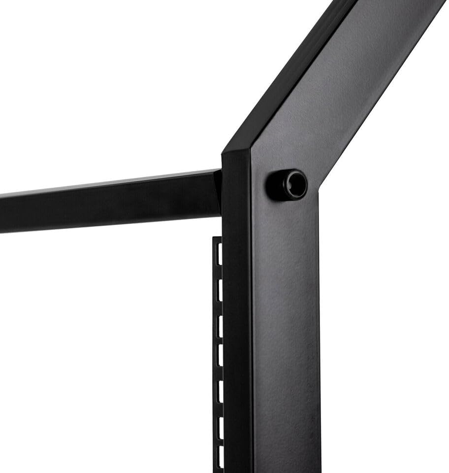 12U DJ Mixer Stand Stage Cart & Adjustable Rack Mount Studio Equipment DJ Rolling With Wheel,Pro Audio Recording Cabinet Perfect for Office Home Stage or Studio Music Show