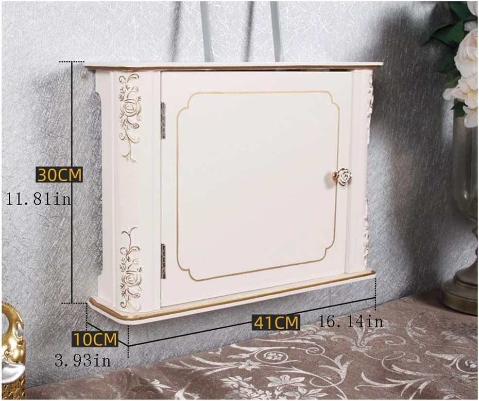 Wall Mount Floating Shelf Multi-Function Storage Rack Router Storage Box Cable Power Plug Wire Storage Boxes (Color : A)