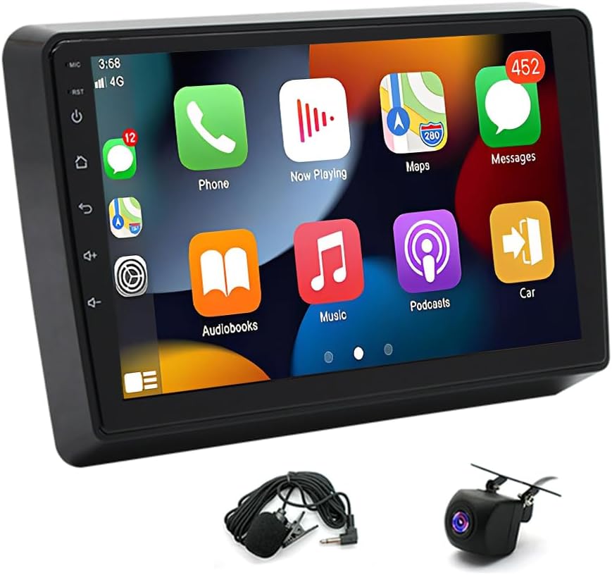 4+64G 9in Car Stereo Radio Fit for Dodge Dart 2012-2016 with GPS Navigation 2015 2014 2013 with Wireless Carplay Android 13 Auto Car Radio with Bluetooth WiFi FM/RDS SWC Split Screen Backup Camera