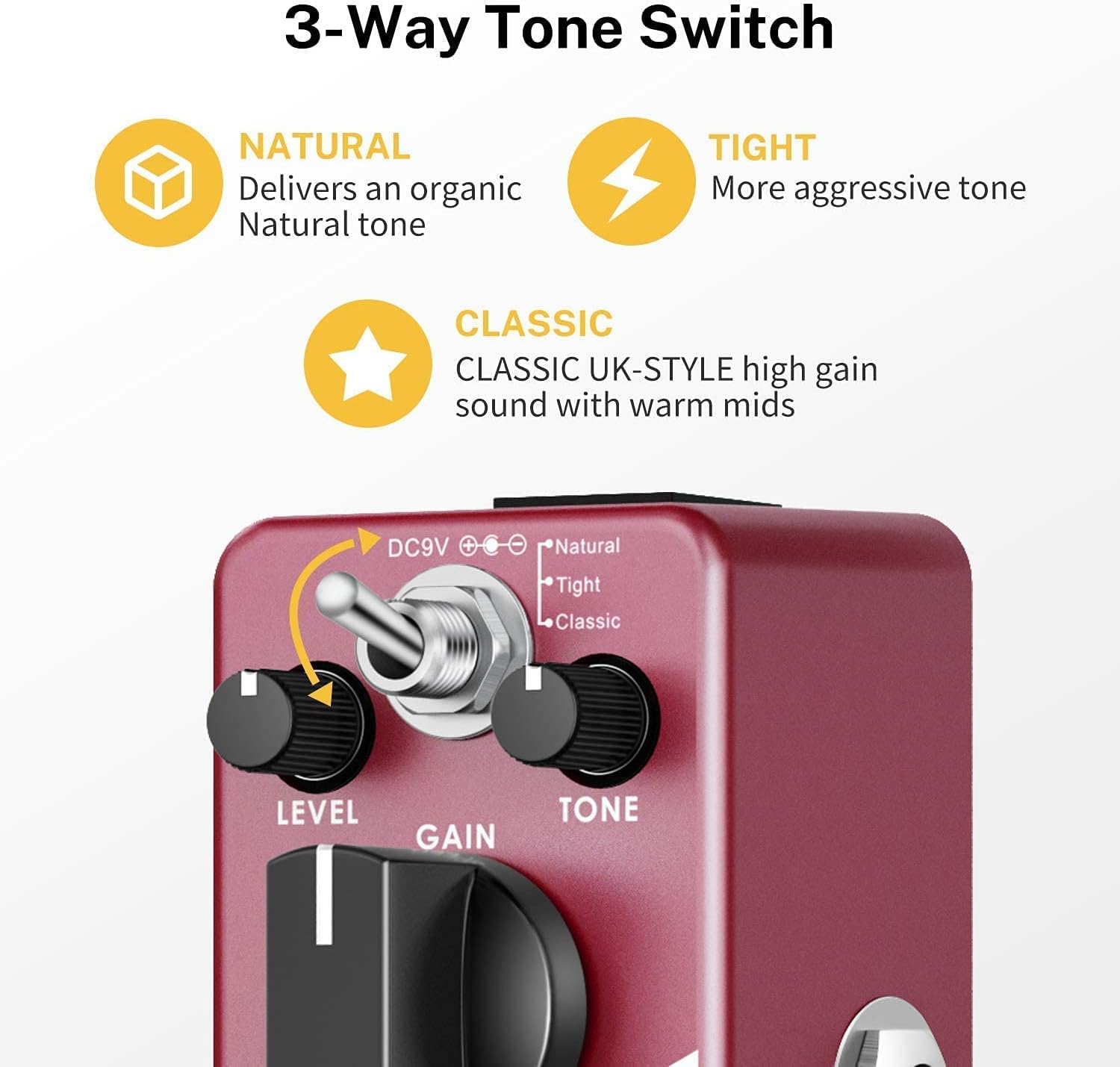 Donner Delay and Distortion Pedals for Electric Guitar