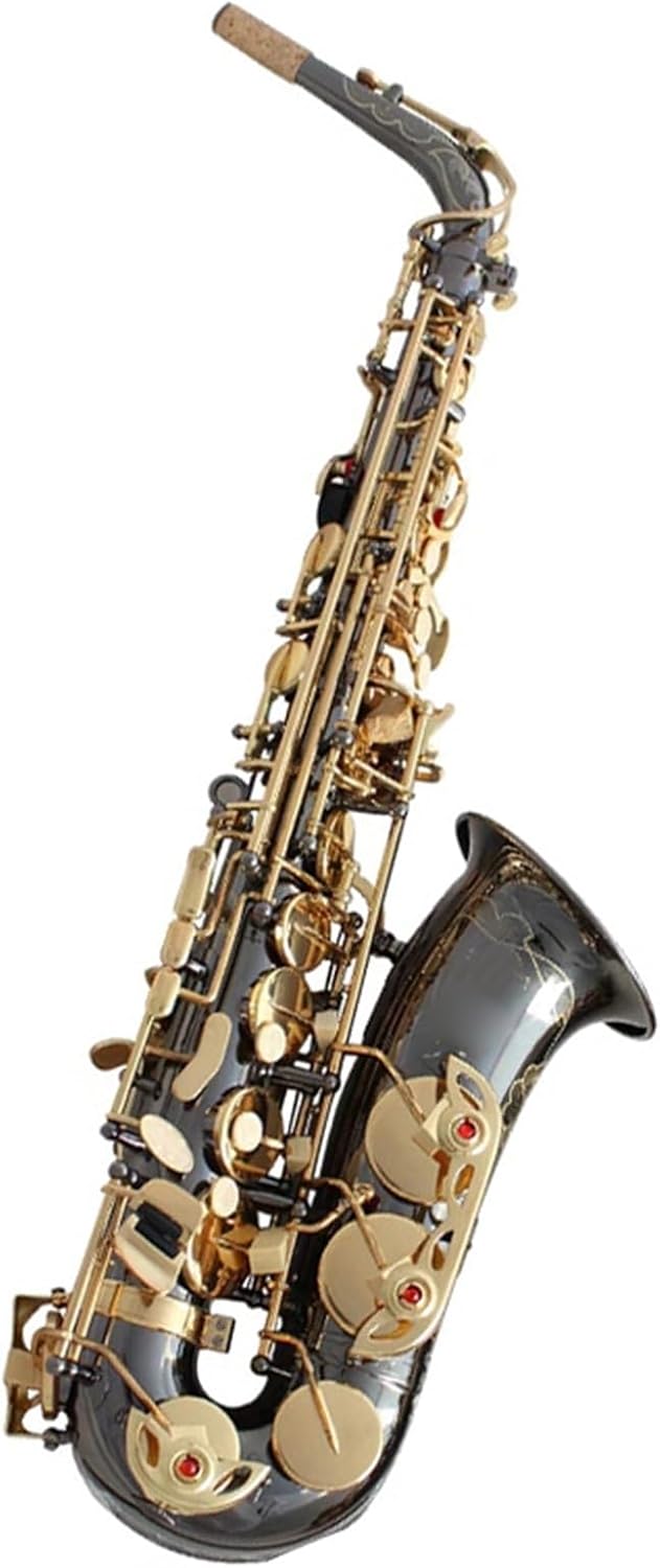 Beginner saxophone E Flat Alto Saxophone Wind Instrument Black Nickel Gold Plated Beginner's Grade Saxophone