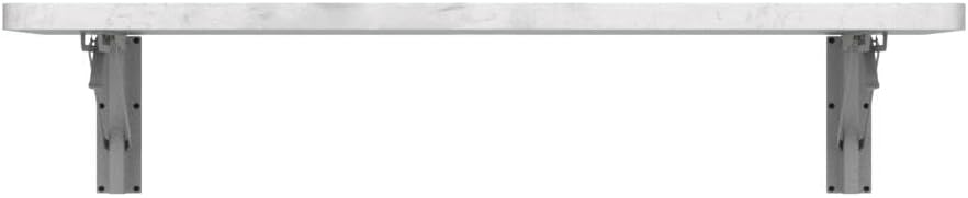 Pmnianhua Wall Mounted Desk,31'' Wall Mounted Drop Leaf Table,Drop Down Table,Folding Table,Fold Down Wall Desk,Floating Desk for Wall Laundry Room Bar Home Office Small Space(White)