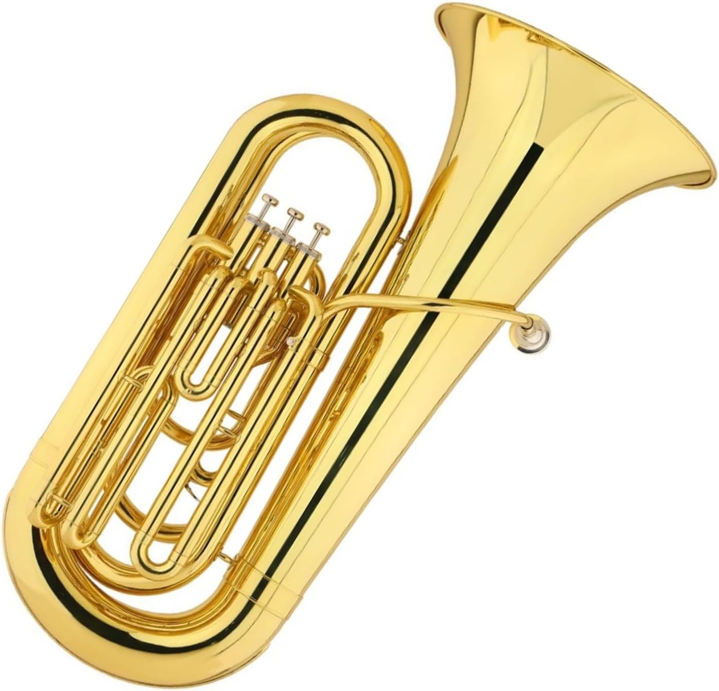 Three Key Euphonium B Flat Upright Lacquered Brass Instrument Euphonium All-brass Instrument