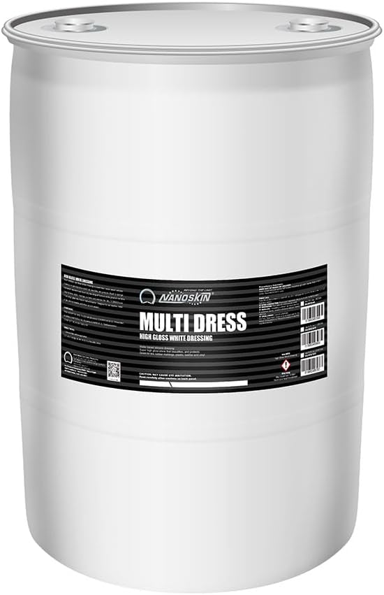 Nanoskin MULTI DRESS All Purpose Dressing 30 Gallons - Interior & Exterior Dressing for Car Detailing | Works on Tire, Vinyl, Rubber, Plastic & Trim | Safe for Cars, Trucks, Motorcycles, RVs & More