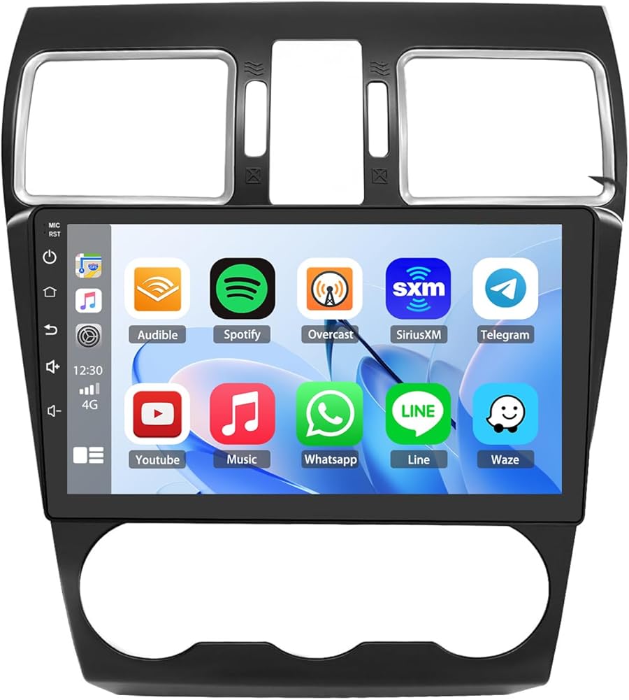 Android 15 Double Din Car Stereo Radio for Subaru Forester WRX Impreza 2015-2018,9