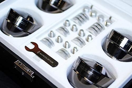 IsoAcoustics Gaia Series Isolation Feet for Speakers & Subwoofers (Gaia III, 70 lb max) – Set of 4