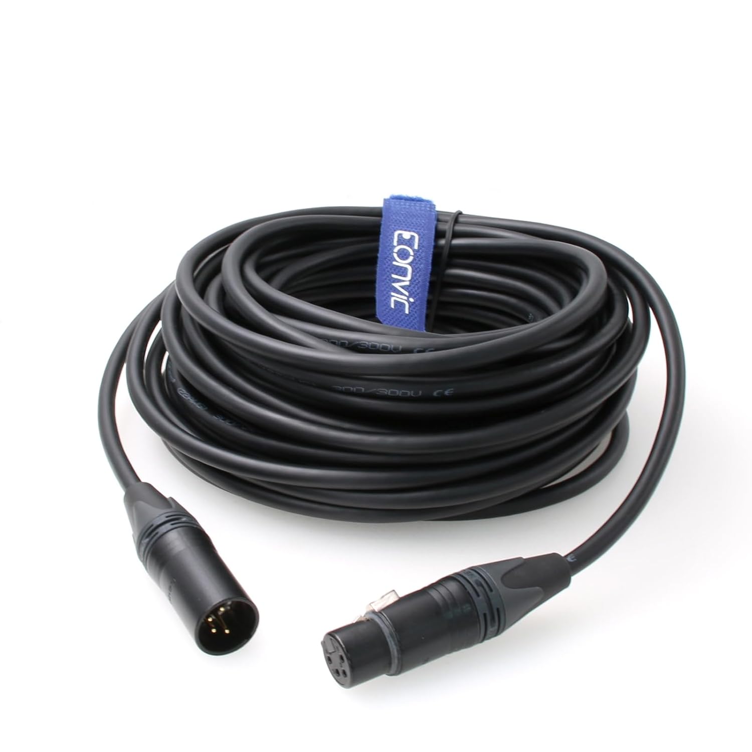 Eonvic Audio Extension Cable 4 Pin XLR Male to Female Microphone Cable Balanced Cable (15M)