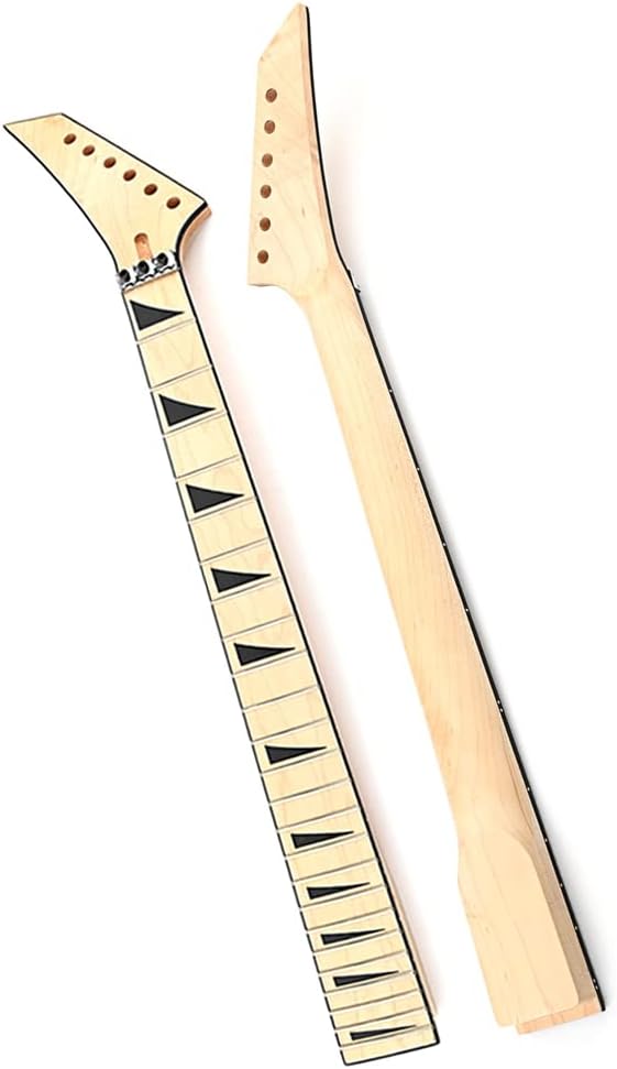 Electric Guitar Neck 24 Fret 25.5 Inch Maple Fingerboard Locking Nut Replacement for Jackson Style