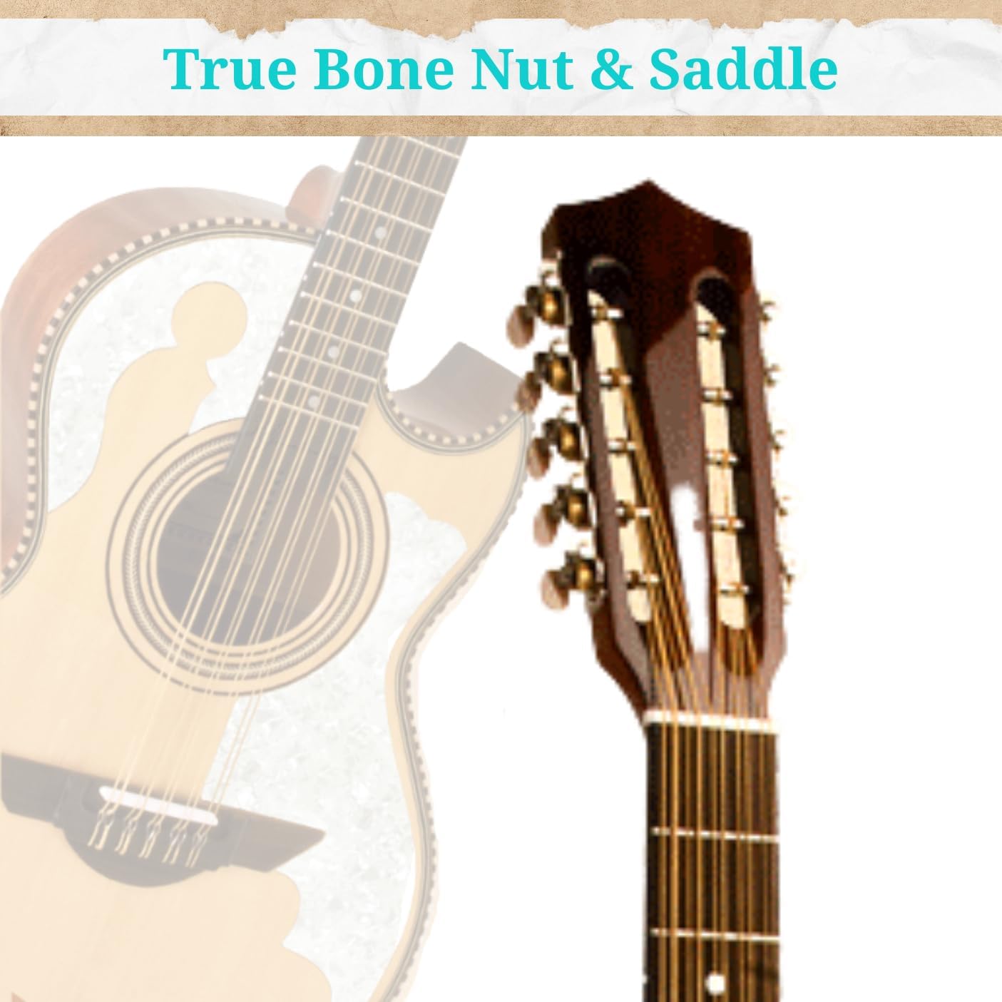 H. Jimenez LBQ4E El Patron Bajo Quinto with Pick-up, Beige