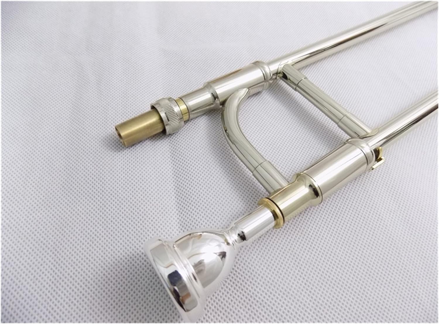 Student Trombone EB Alto Trombone Gold Brass Bell Lacquer with Case and Mouthpiece Brass Musical Instruments Trombone Kit