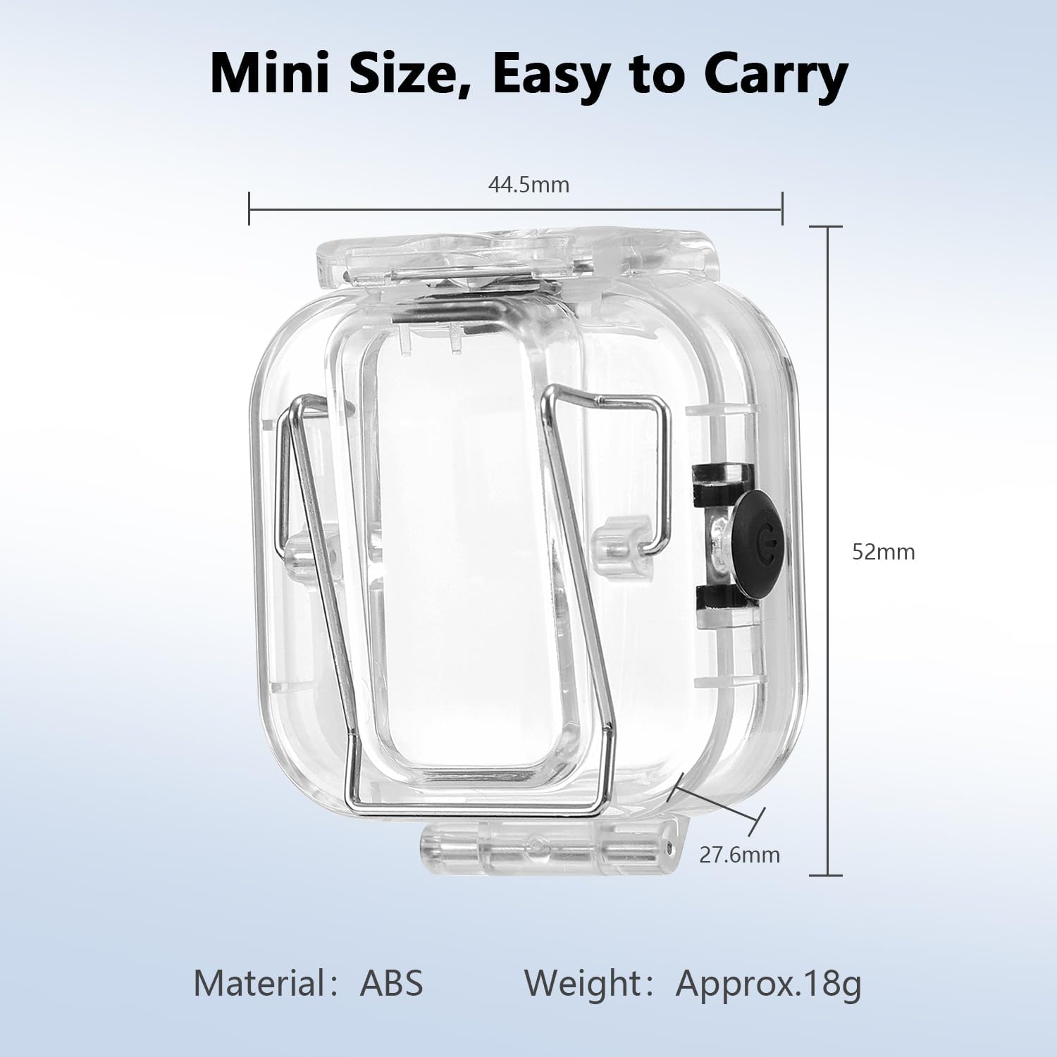 Waterproof Microphone Case for Blink900 TXS, Saramonic Blink900 TXS-WP Transparent Case for Wireless Transmitter of Blink900 S1/S2/S3/S4/S5/S6 Fitness Instructor Yoga Swimming Teaching Rainy Interview