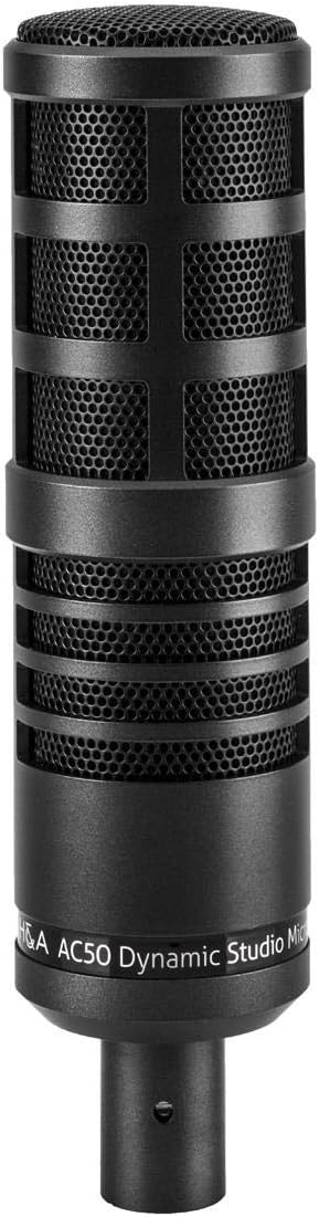 H&A AC50 Cardioid Dynamic Studio Broadcast Microphone for Broadcasting, Podcasting, Recording and Live Streaming