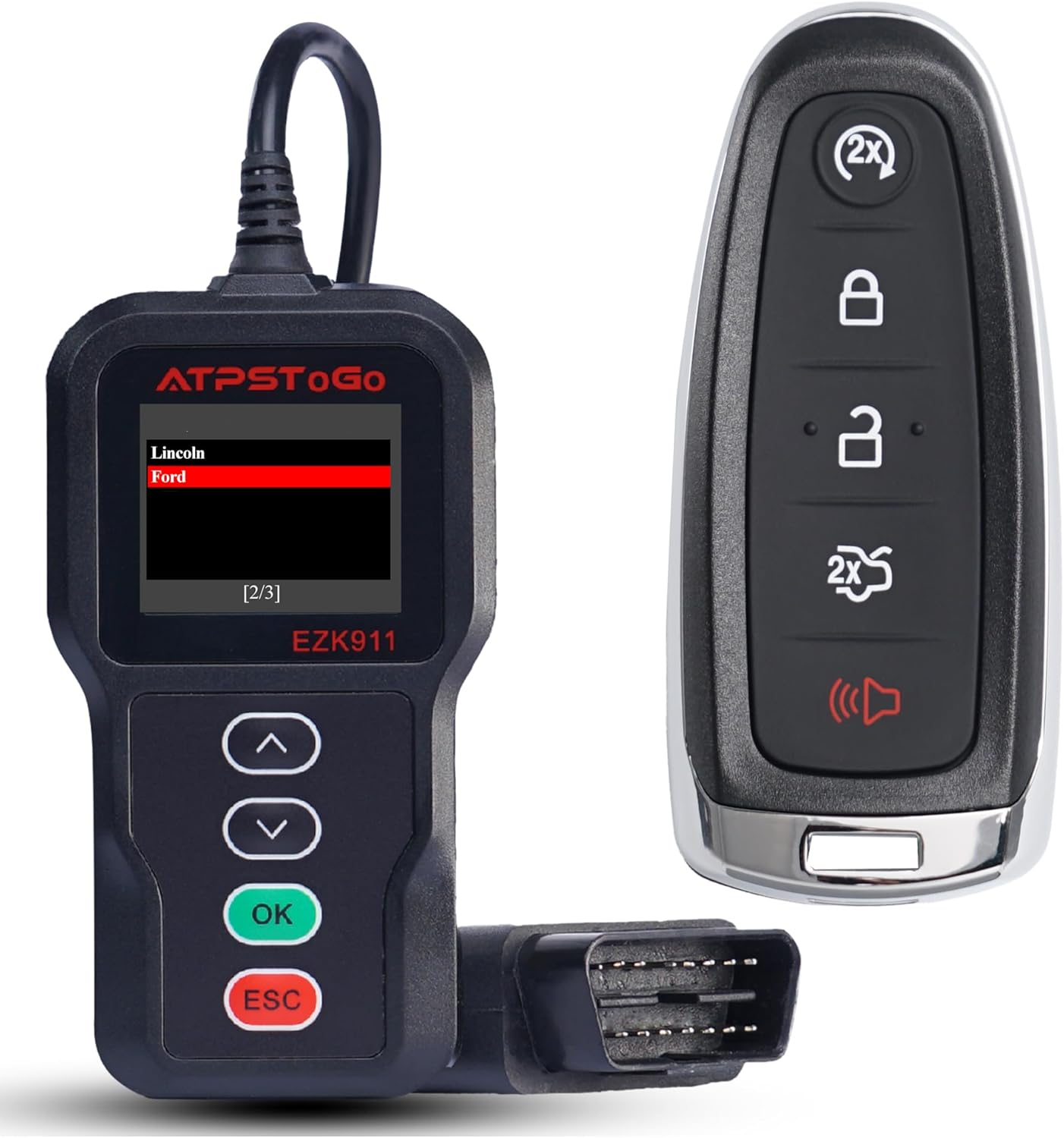 DIY Smart Key Fob Replacement Kit Fits for Ford Explorer Edge 2011-2015, Expedition Flex Taurus Focus Lincoln MKS MKT MKX Navigator Keyless Entry Remote Control Replace M3N5WY8610, M3N5WY8609