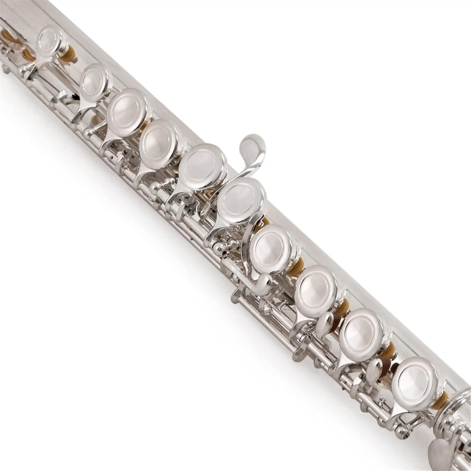 TSTS Flutes Musical Instrument Student Flute with Case 16 Hole Nickel-Silver Flute with Split E-Key Wind Instrument