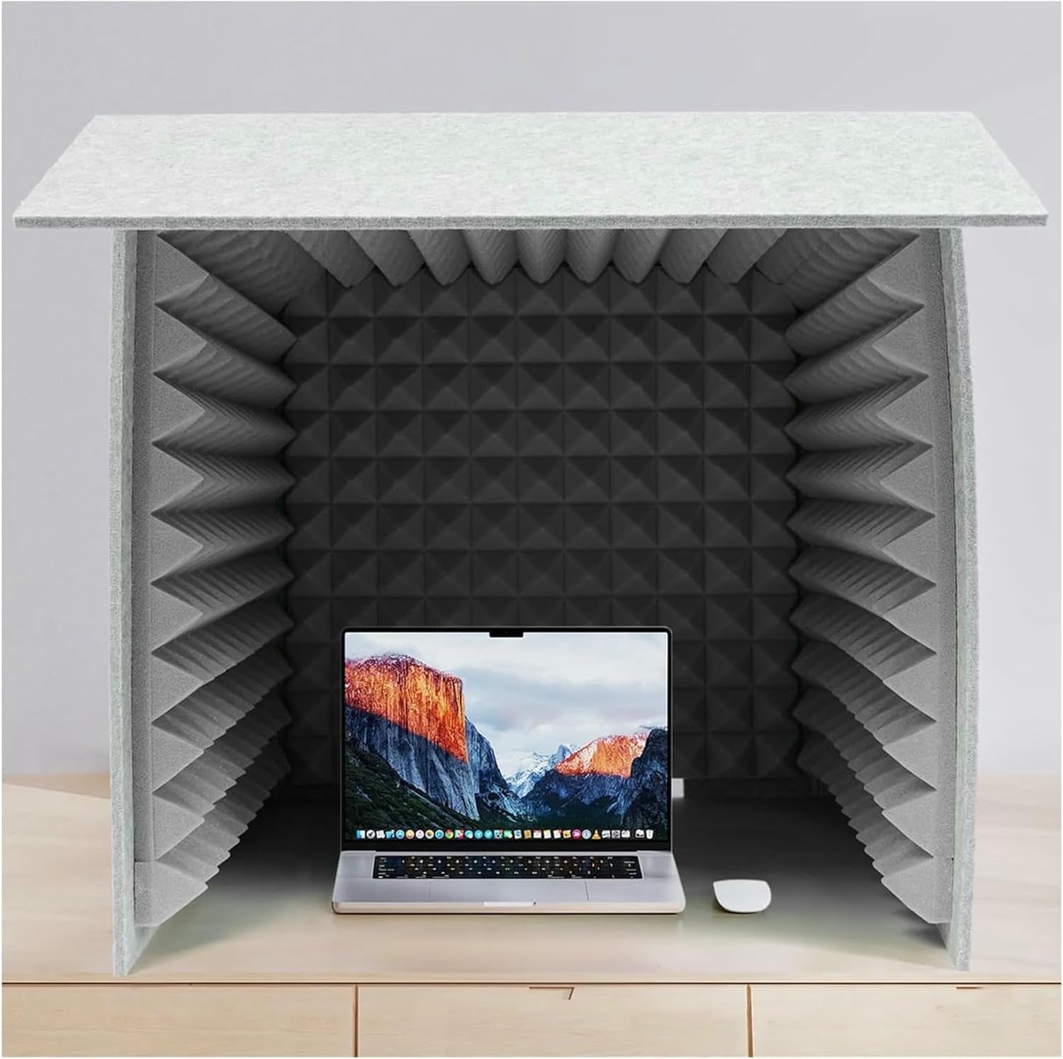 Portable Recording Booth, Foldable Desktop Soundproof Cover, High Density Absorbent Sponge, Vocal Absorbing Shield for Music Studio Bedroom Podcasting