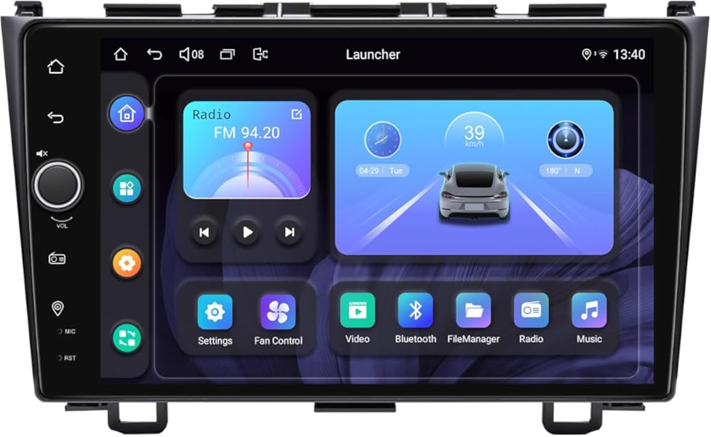 JOYING Car Radio for Honda CRV 2007-2011 Android 13 Car Stereo 9 Inch Touch Screen Head Unit with Wireless Carplay & Android Auto, Mirror Link, GPS Navigation, SWC(JY-HT122N8)