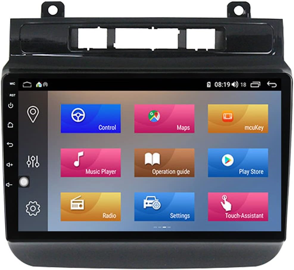 Double Din Car Stereo with Backup Camera 9 Inch Touch Screen Car Radio Bluetooth Car Audio Receivers for Volkswagen Touareg FL NF 2012-2015 Support Carplay/FM/SWC/USB/DAB+
