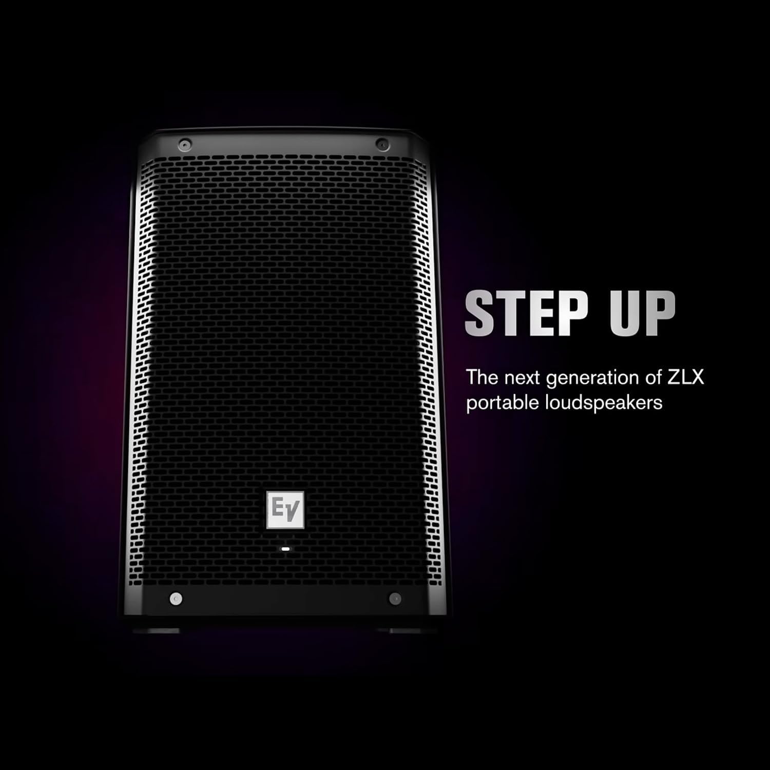 Electro-Voice ZLX-8P-G2 8-Inch 2-Way Powered Loudspeaker with Bluetooth (Black) Bundle with All-Aluminum Speaker Stand Pack and 25-Feet XLR Male to Female Microphone Cable (3 Items)