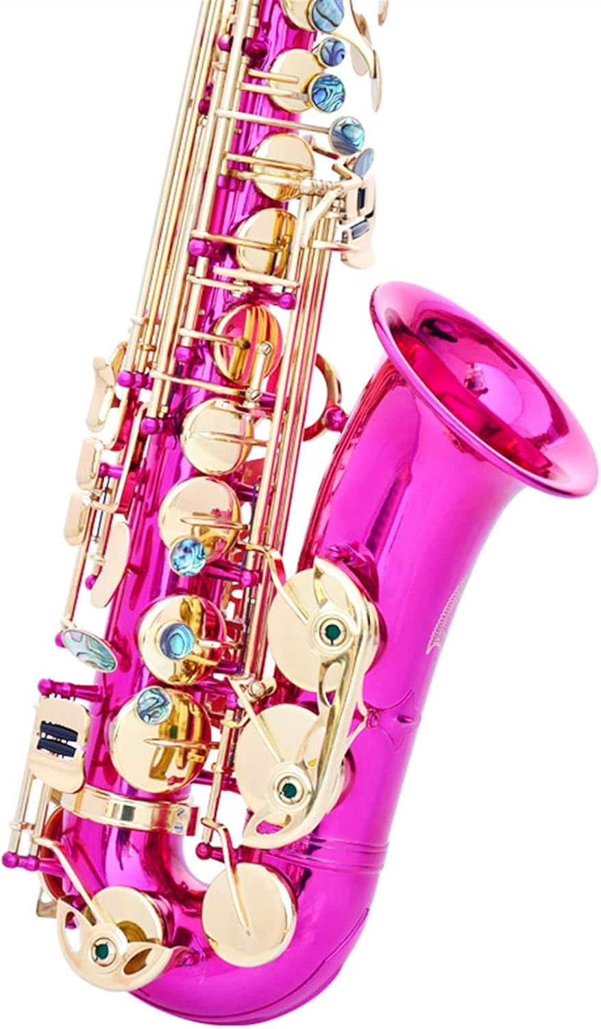 Saxophone Straight E Flat Alto Saxophone Rose Red Gold Key Key Type Woodwind Instrument