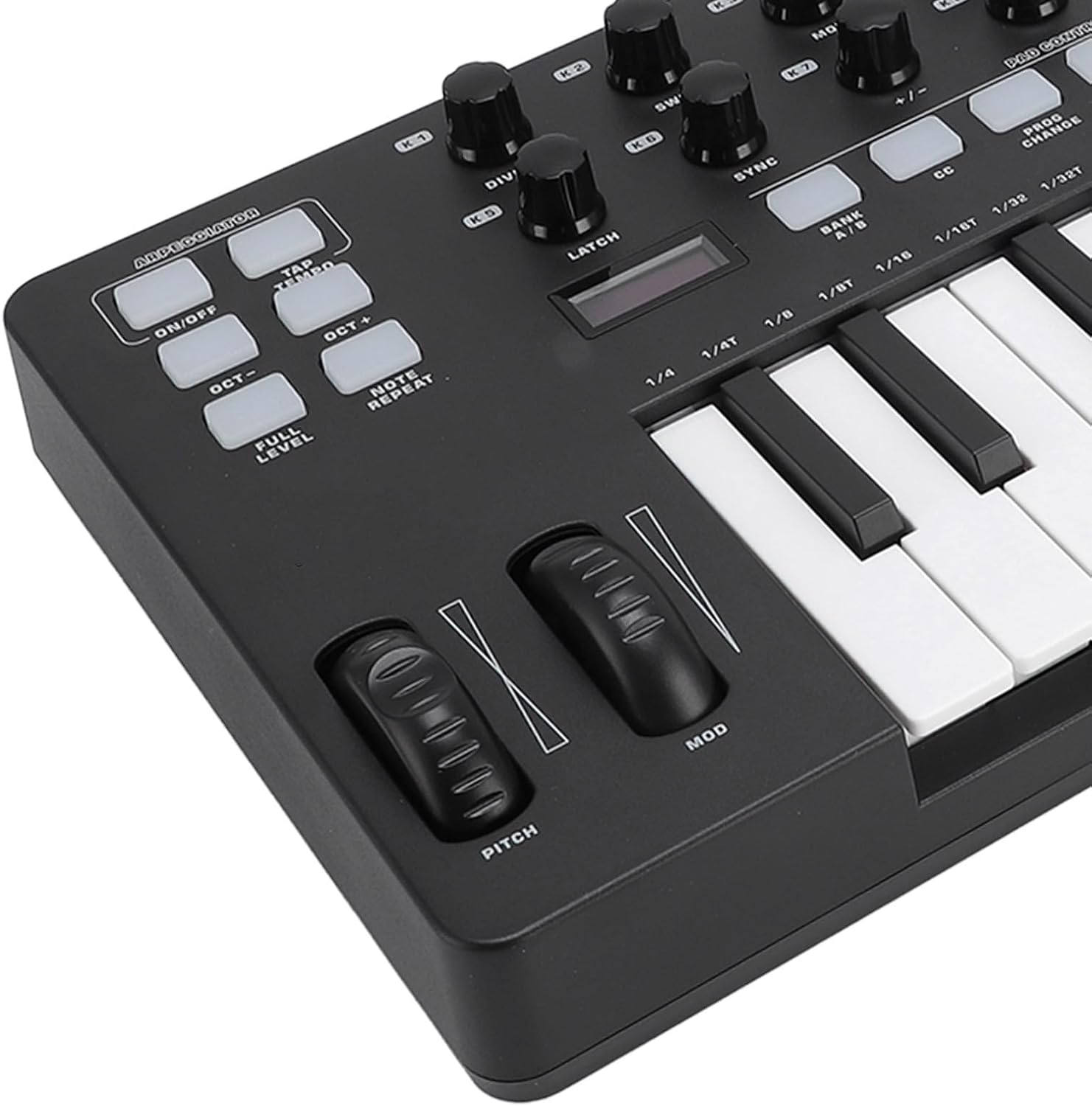 USB MIDI Keyboard Controller, 25 Key MIDI Controller with Integration Chord Mode Scale Mode 8 Backlit Drum Pads Arpeggiator 8 Knobs Music Production Software