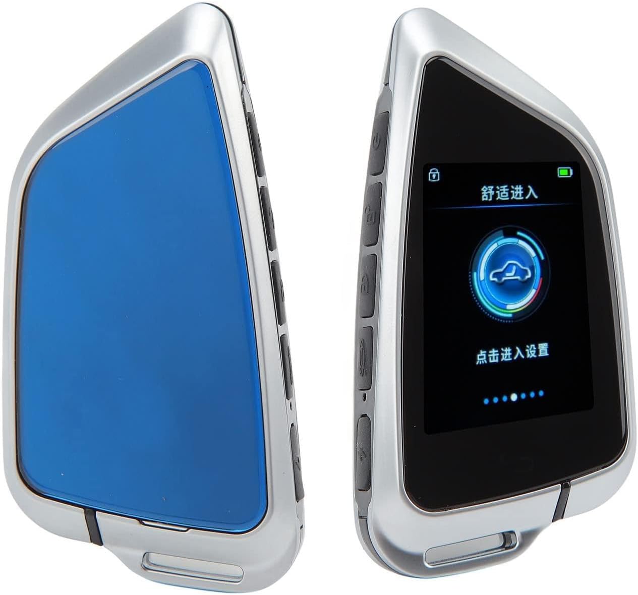 Smart Remote Car Key with LCD Screen Bluetooth 5.0 Keyless Entry Auto Lock Fob for One Click Start Cars Zinc Alloy Frame Personalized Interface Anti Lost Feature Contact