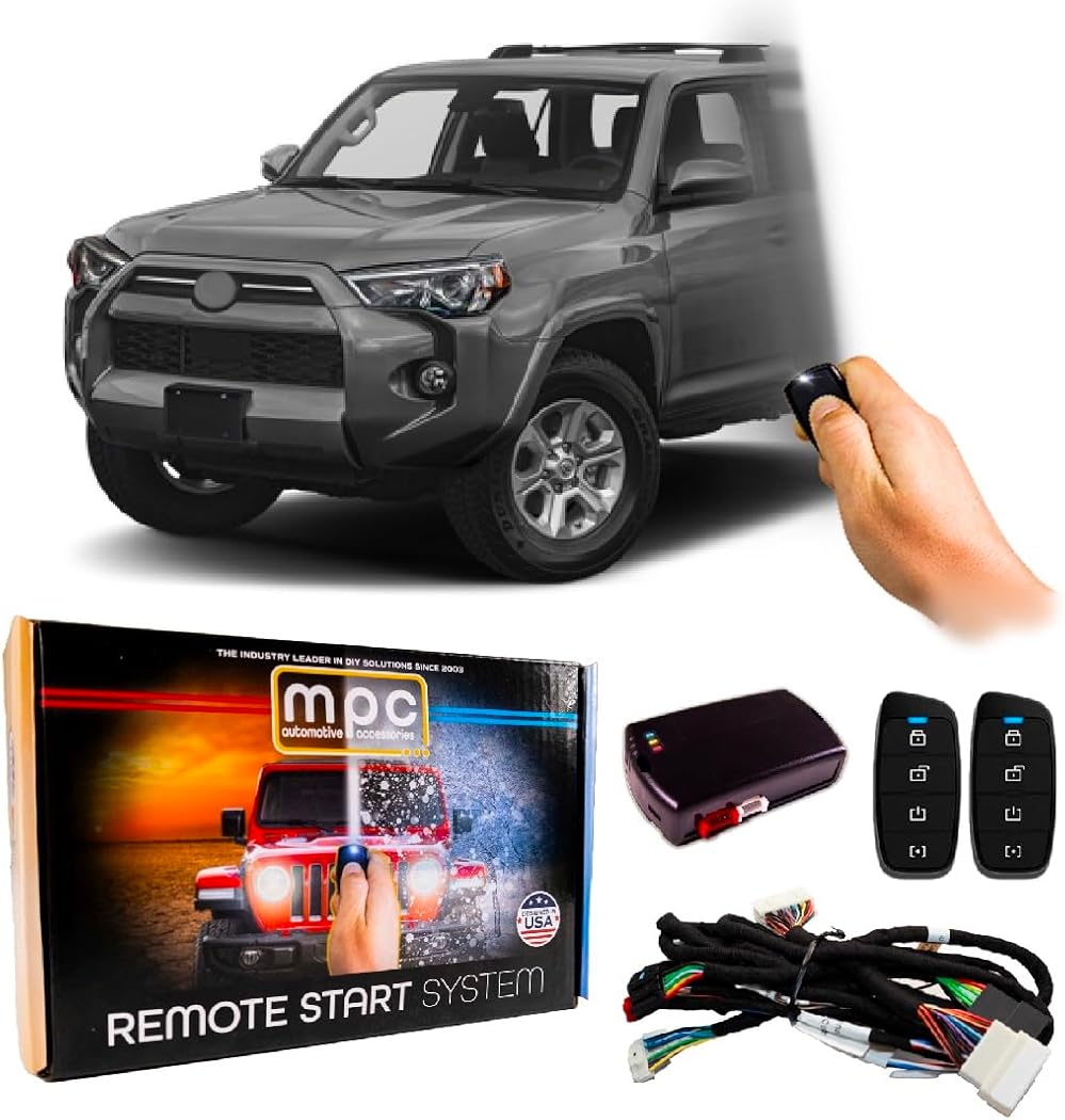 MPC Remote Start Kit Compatible with Toyota 4Runner 2022-2024 || Plug and Play || 2-Way Long Range Remotes || USA Tech Support