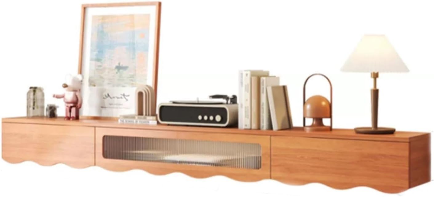 TV Cabinet Household Floating TV Stand Wall Mounted Entertainment Center and Cabinet Shelf TV Console with Storage TV Shelf for Bedroom Living Room Television Stand