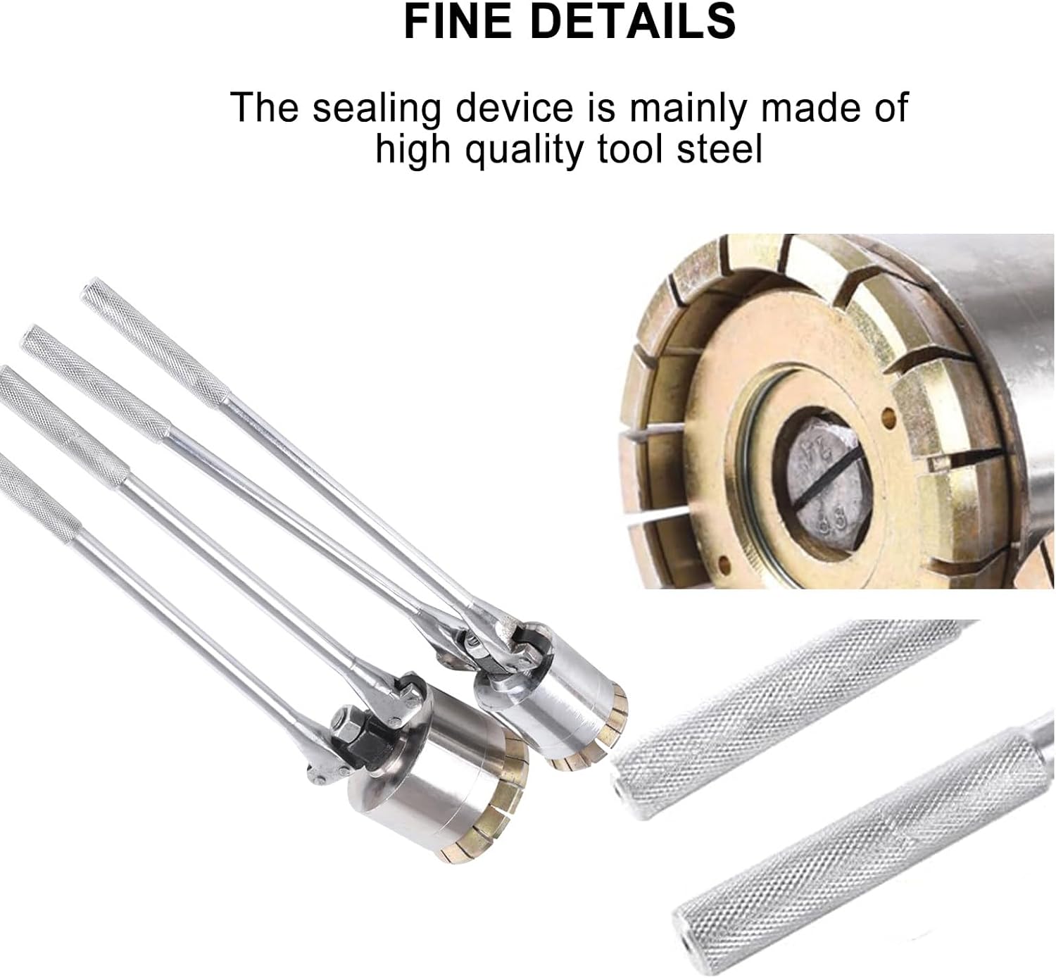 200L Oil Drum Pressure Cap Sealing Barrel Crimping Tool, 35&70Mm Crimper Sealer, 53 Gallon Manual Oil Barrel Sealing Machine,70mm