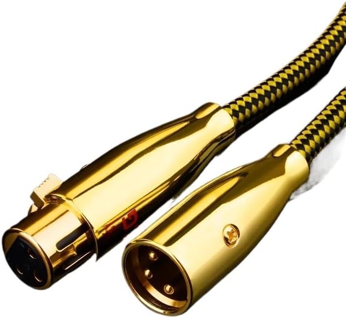 HiFi XLR Cable High Purity OCC OFC Pure Copper XLR Male to Female Audio Cable for Microphone Mixer(ONE,1m)