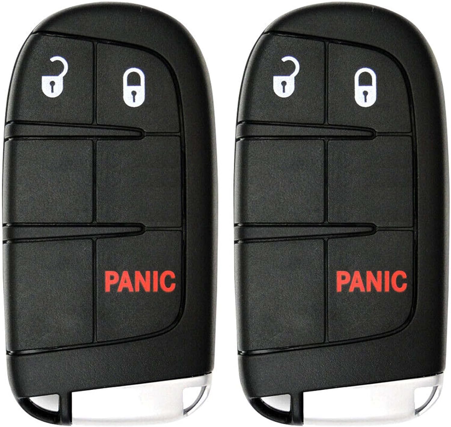 Lot 2X New Replacement Proximity Remote Key Fob Compatible with & Fit for Jeep Compass & Renegade Only