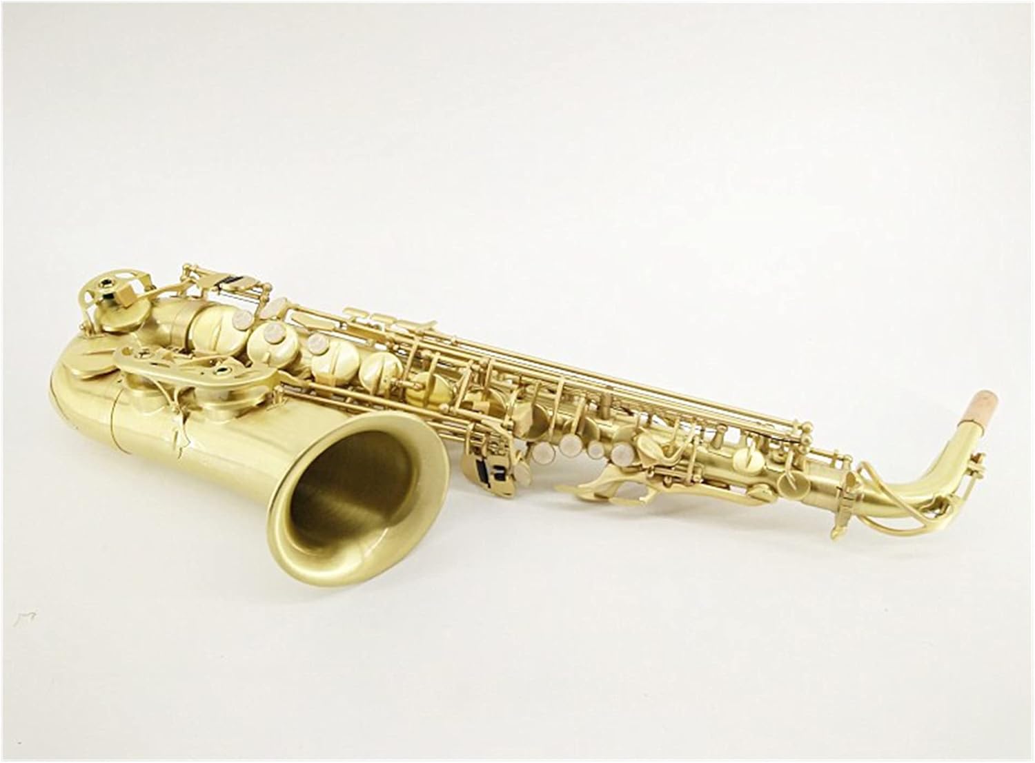 Professional Saxophone E-Flat Alto Saxophone/Wind Instrument Brushed Saxophone is Suitable for Beginners, Children and Ladies Brass Sax Beginners Kit