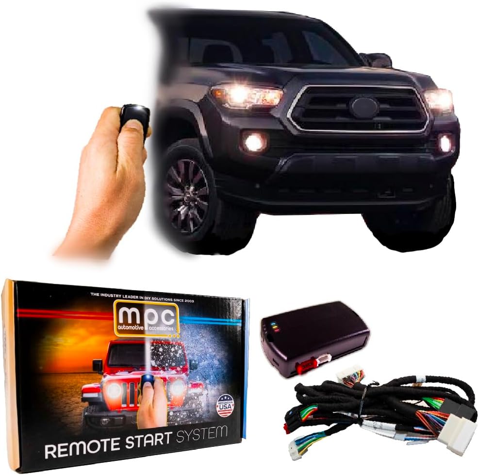 MPC Remote Starter Compatible with 2020-2023 Toyota Tacoma || T-Harness || Push to Start Only || Push Lock 3X to Start || USA Tech Support