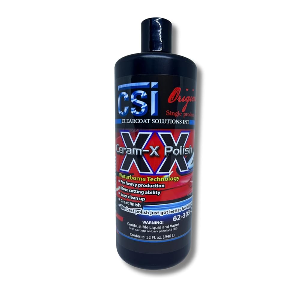 CSI Ceram-XX Production Polish | Formulated for Maximum Production Throughput with a Single Polish | Fastest Path to a Swirl-Free, Deliverable Shine
