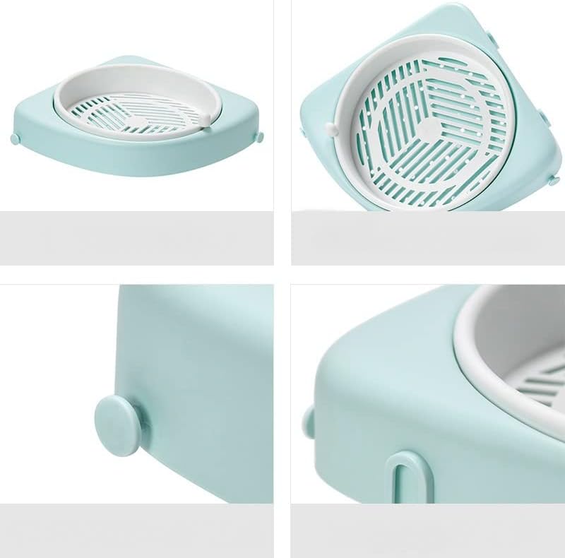 Rotatable Bathroom Shelf Shelves No-Drill Wall Mount Corner Shelf Shower Storage Rack Holder for Shampoo Organizer(Gray)