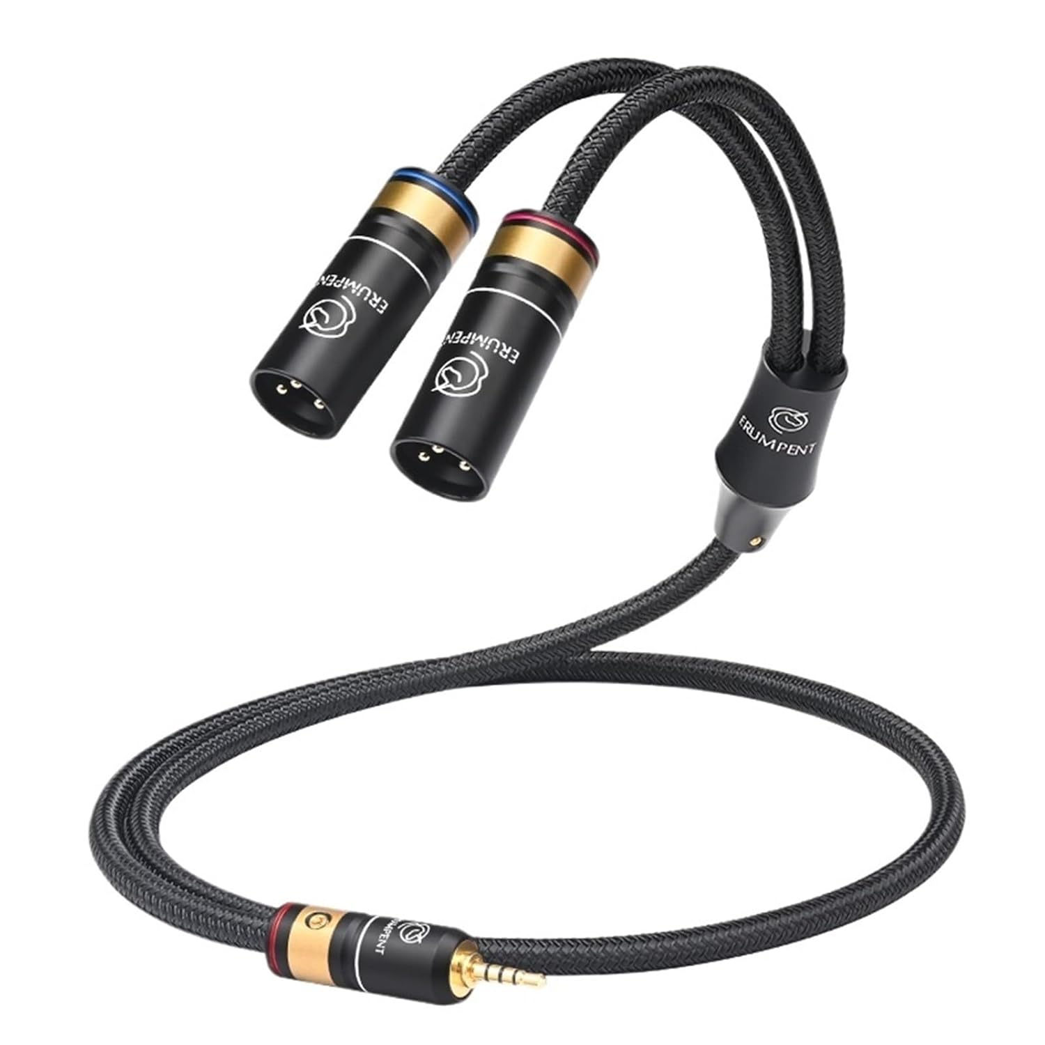 Hi-end 6N OCC 2.5mm to 2XLR Audio Cable for Mixer Amplifier 2.5 Balanced 2.5mm Male to 2XLR Male/Female HiFi Cable(5m)