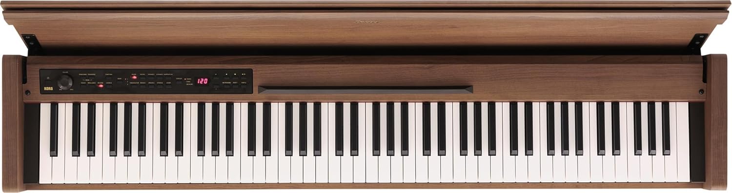 Korg Poetry Digital Piano Bundle with Adjustable Bench, Headphones, Instructional Book, Austin Bazaar Instructional DVD, and Polishing Cloth