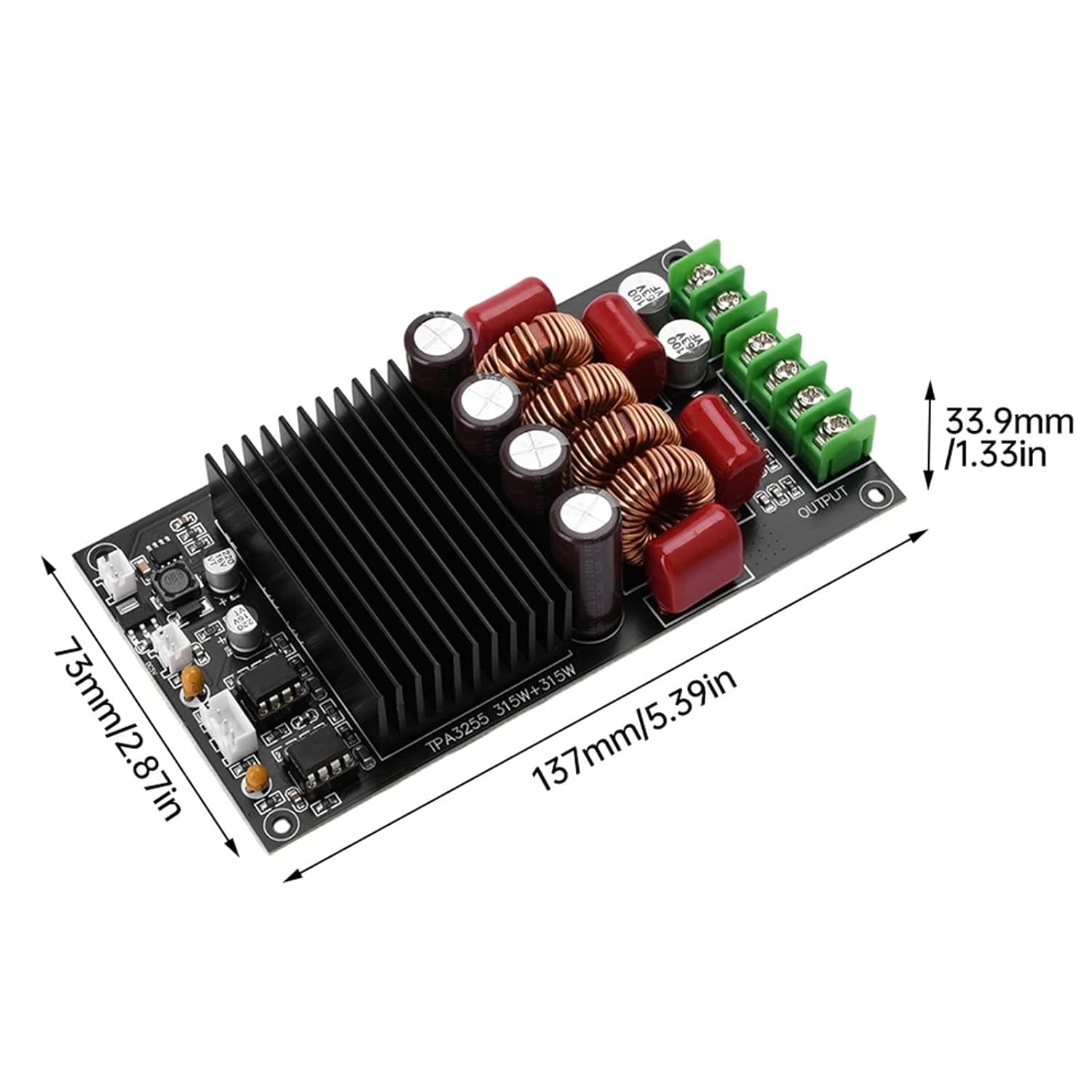 TPA3255 600W Digital Sound Amplifier Board HiFi 2X300W Audio Amplifier Module Dual Channel Stereo Class D Amp High Power