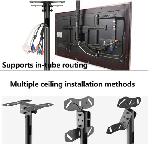 TV Wall BracketCeiling TV Mount with 360° Rotation and Tilt Adjustable TV Bracket for TVs up to 150 lbs Wall Mount Bracket for TV