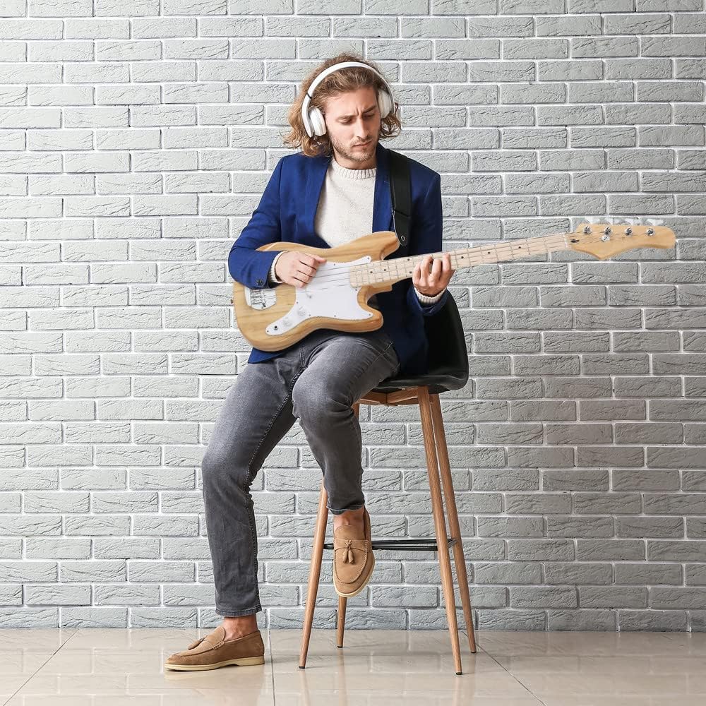 Ktaxon 4 String Electric Bass Guitar, Beginner Electric Bass Guitars Kit with Gig Bag, Shoulder Strap & Cable, Accessories, 42.5