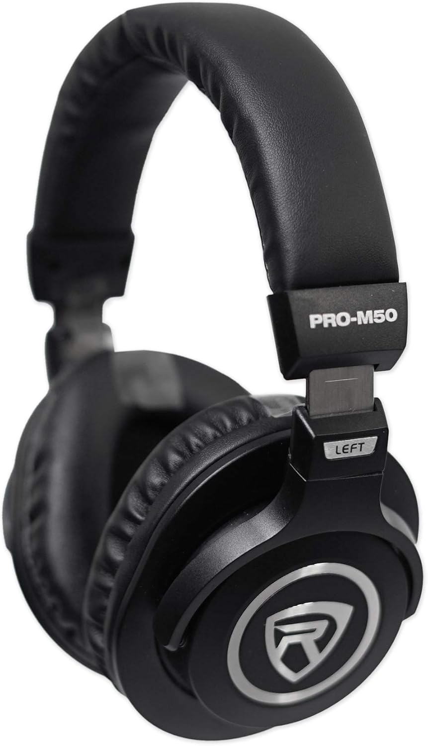 Rockville RCM01 Bundle: Pro Studio Recording Condenser Microphone with Metal Shock Mount, DMS40 40 in Adjustable Boom Arm Mic Stand with Desk Clamp, PRO-M50 Studio Headphones with Case, 3-Items