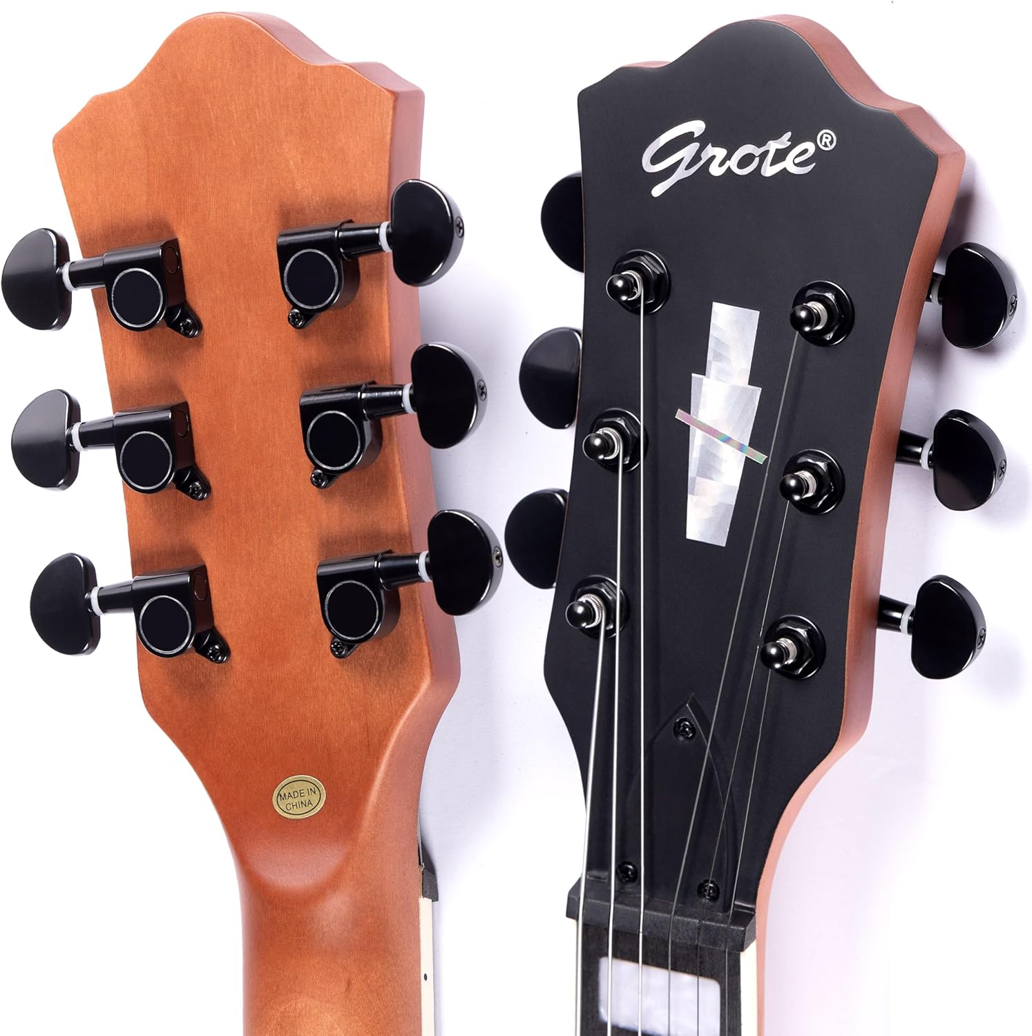 Grote LPS-01 LP Style Solid Electric Guitar Maple Neck Poplar Body (Red)